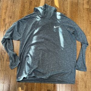 Nike Dri Fit Gray Long Sleeve Hoodie